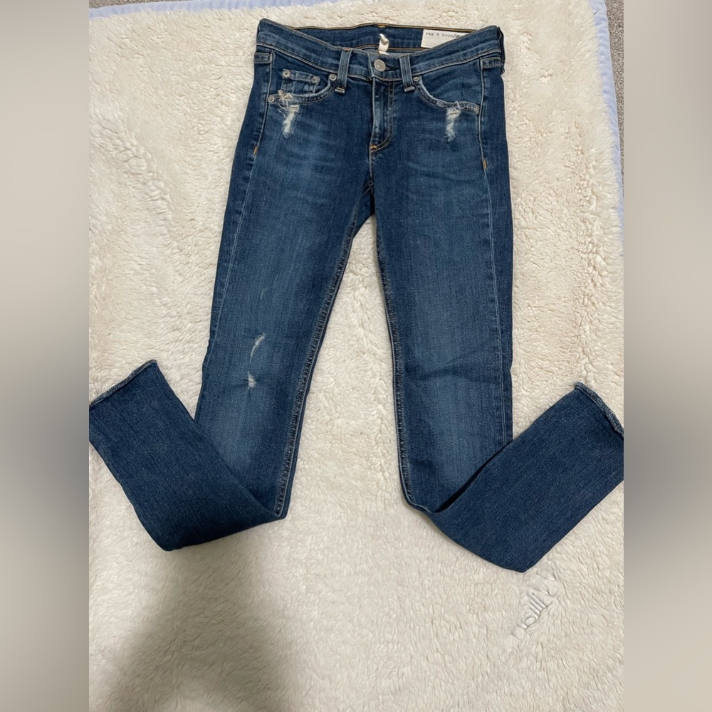 Rag & Bone Distressed Skinny Jeans SZ 23